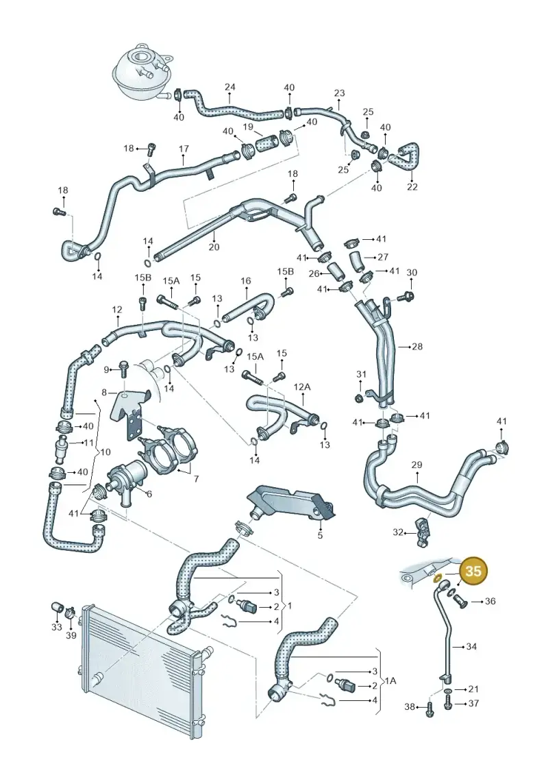N0138493 — Volkswagen Touareg (2005-2006) diagram 274121430, position 35