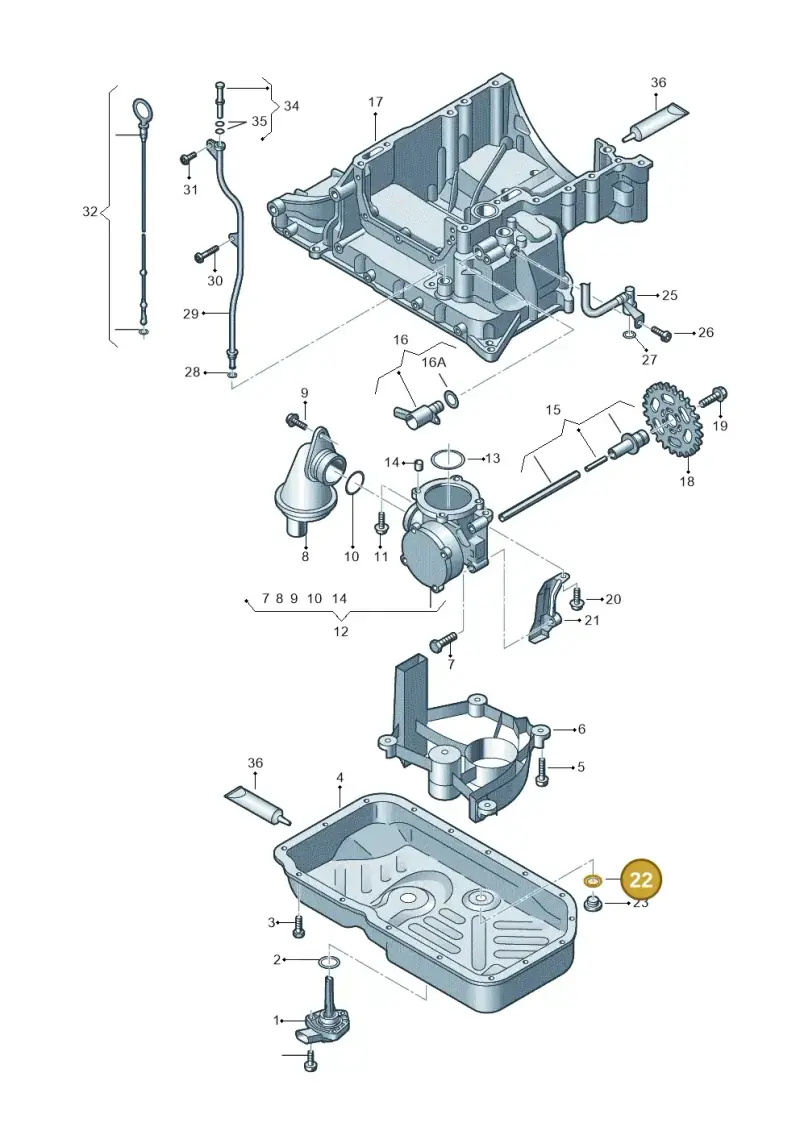 N0138494 — Audi A8L qu. 3.0 TDI (2013-2018) diagram 675115560, position 22