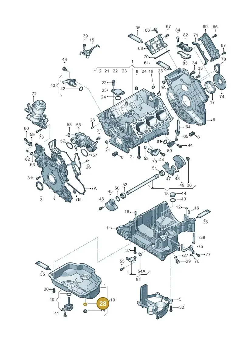N0138494 — Audi A5 Sportback (2016-2020) diagram 798103540, position 28