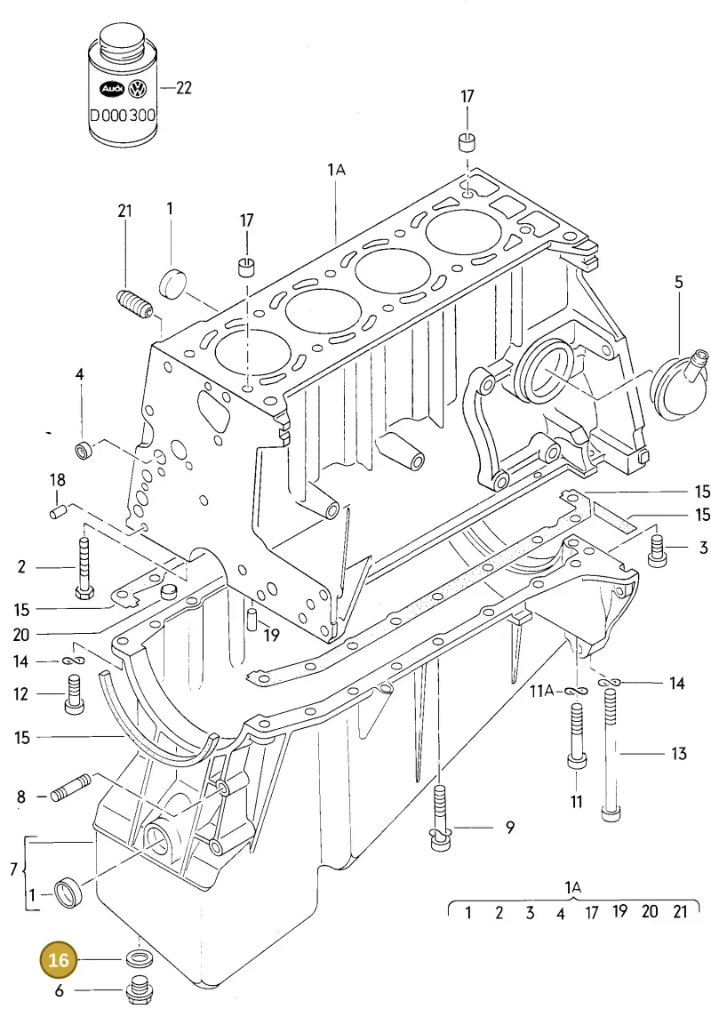 N0138503 — Volkswagen LT 28-40 F>28-d-007273 (1975-1982) diagram 030026000, position 16