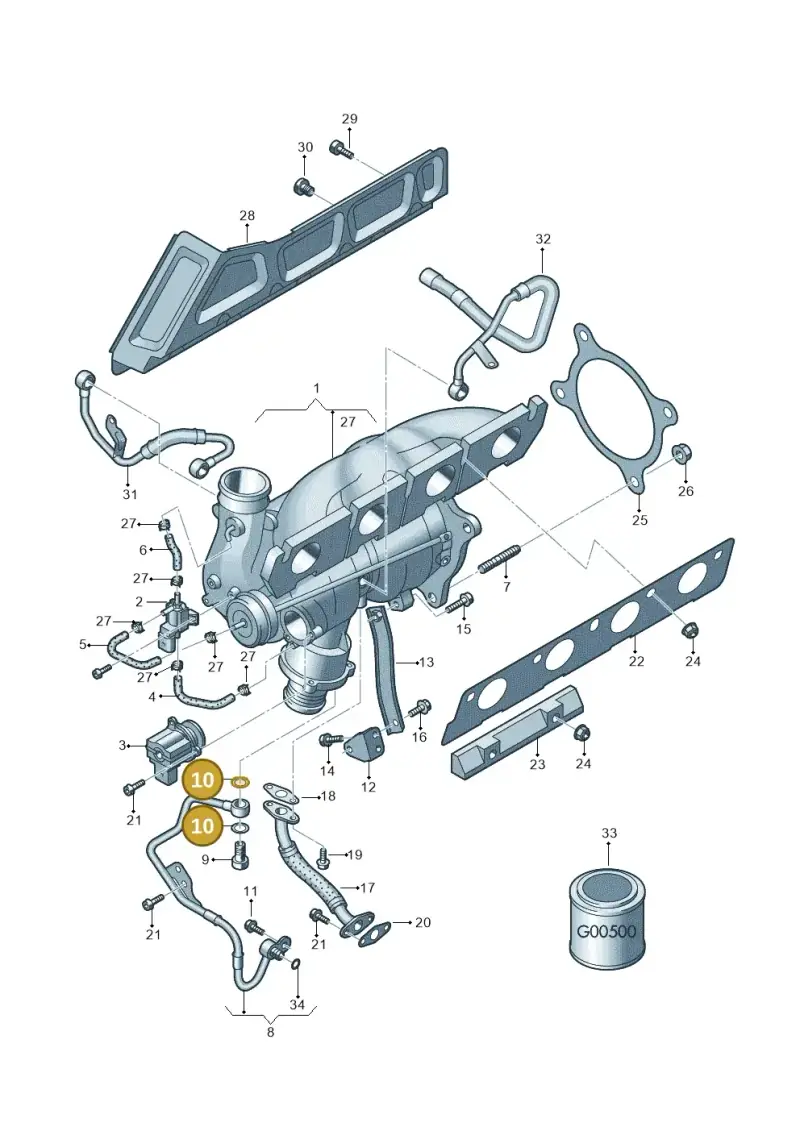 N0138514 — Volkswagen Amarok twin cab (2016-2022) diagram 647145600, position 10
