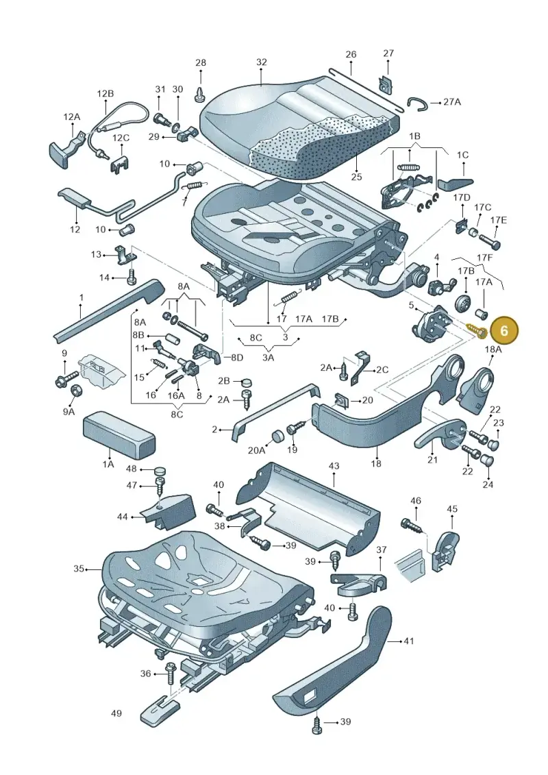 N01389010 — Volkswagen Passat (1997-2000) diagram 195881000, position 6