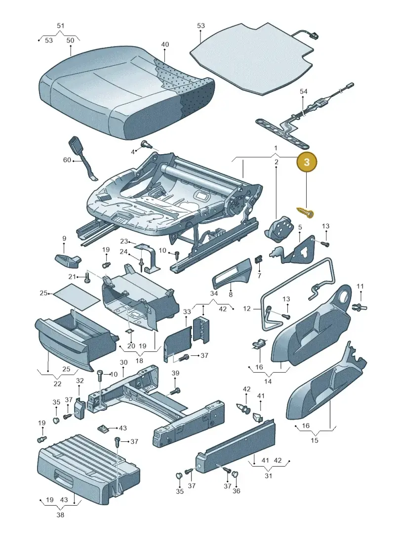 N01389010 — Volkswagen Touran 2.0 (2010-2015) diagram 694881000, position 3