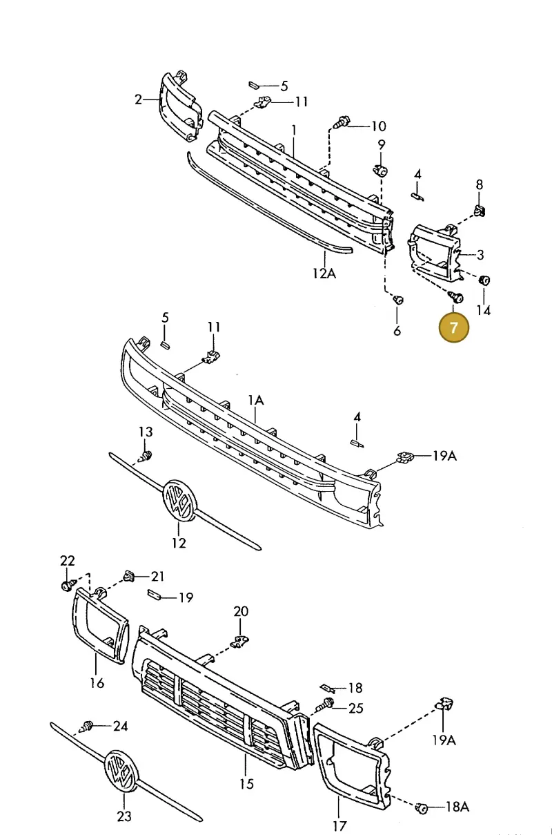 N0139401 — Volkswagen TARO (1989-1997) diagram 096853000, position 7