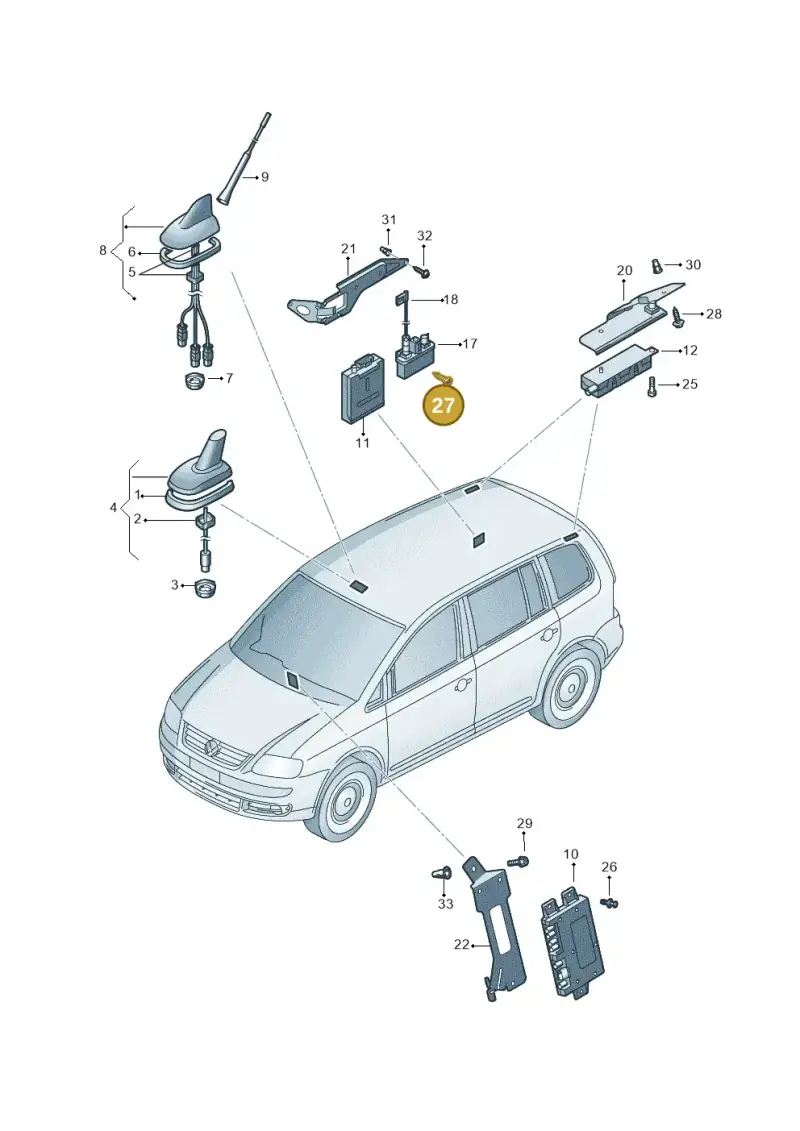N0139579 — Volkswagen TOURAN (2003-2005) diagram 409035100, position 27