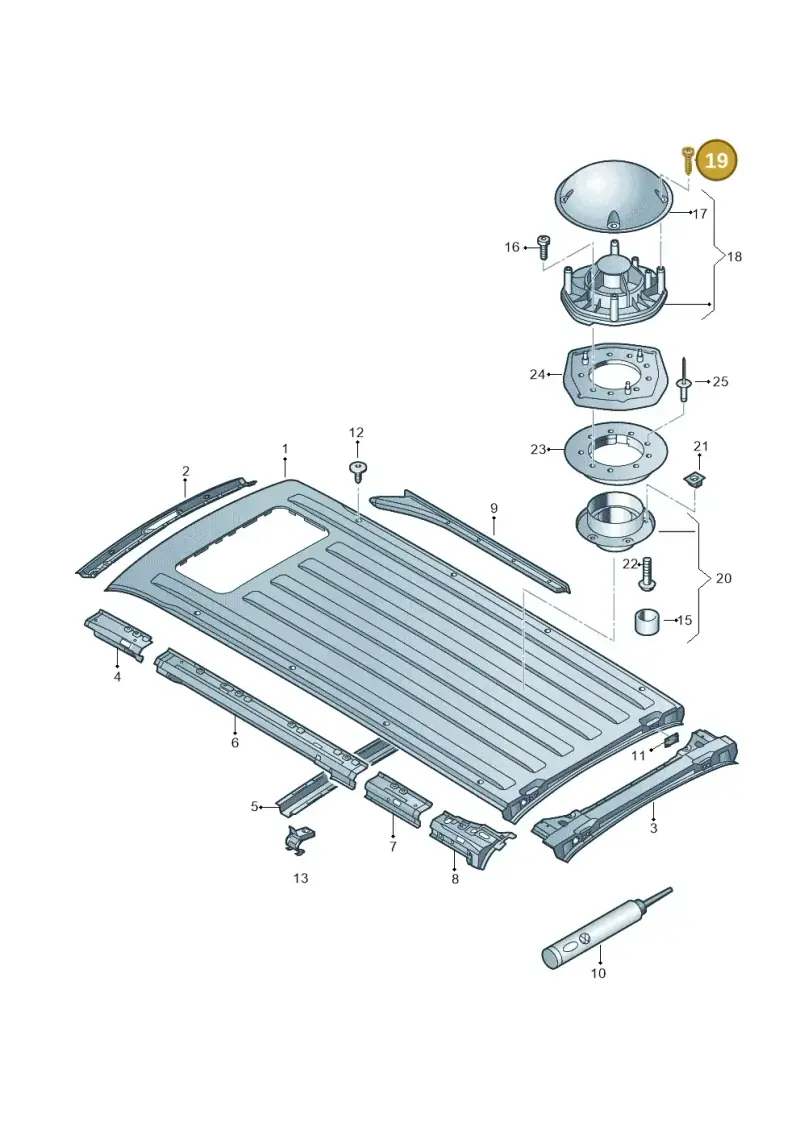 N0139649 — Volkswagen Caravelle (2019-2024) diagram 410817400, position 19