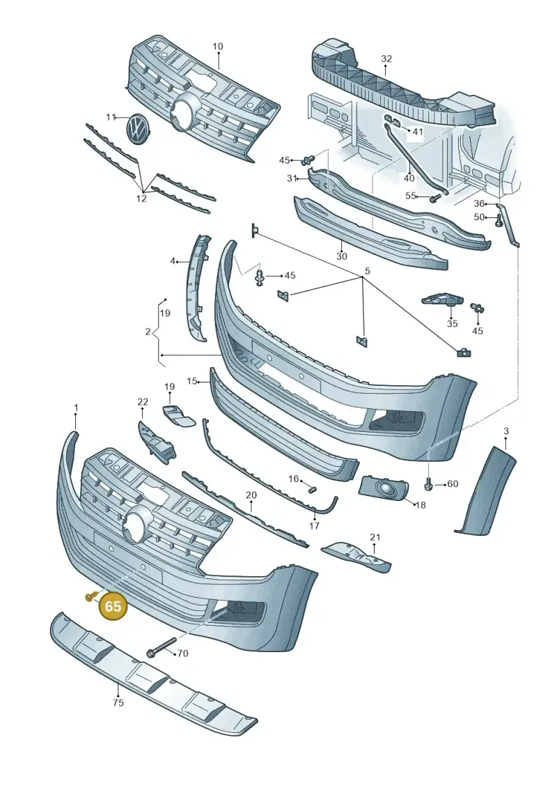 N0139649 — Volkswagen Amarok twin cab (2012-2016) diagram 749807000, position 65