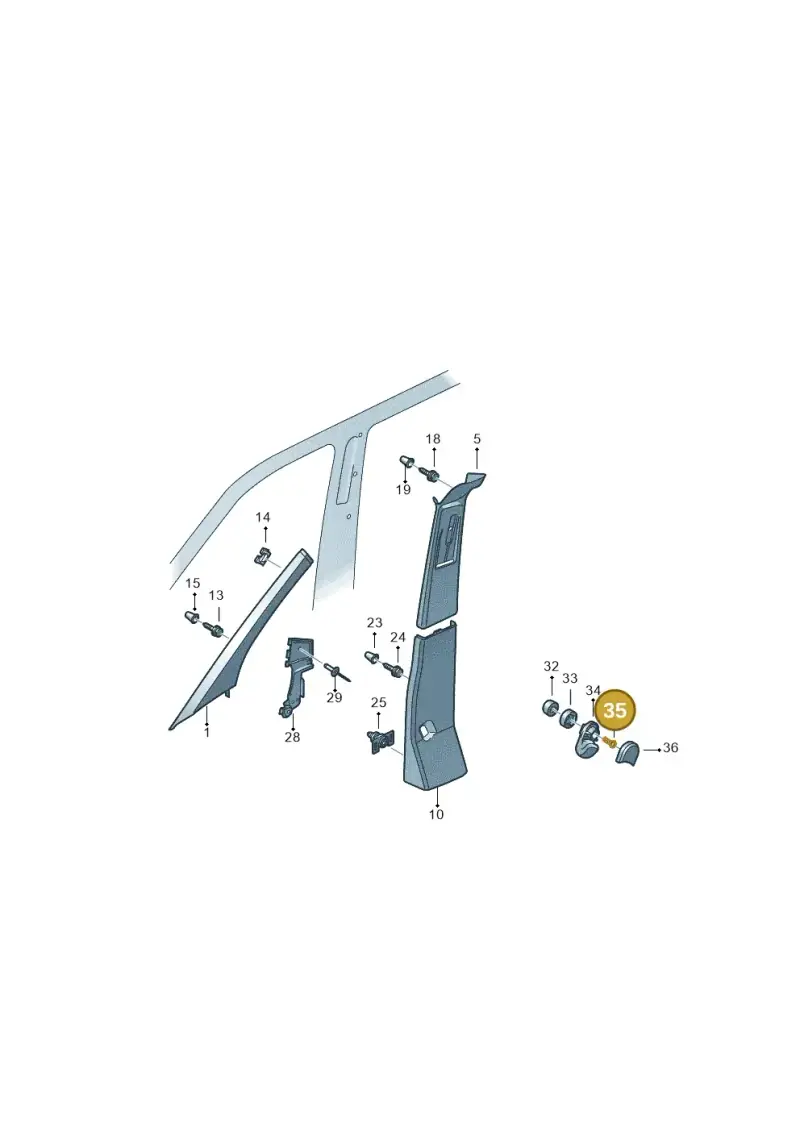 N0139649 — Volkswagen Single-cab transp. (2015-2019) diagram 862867065, position 35