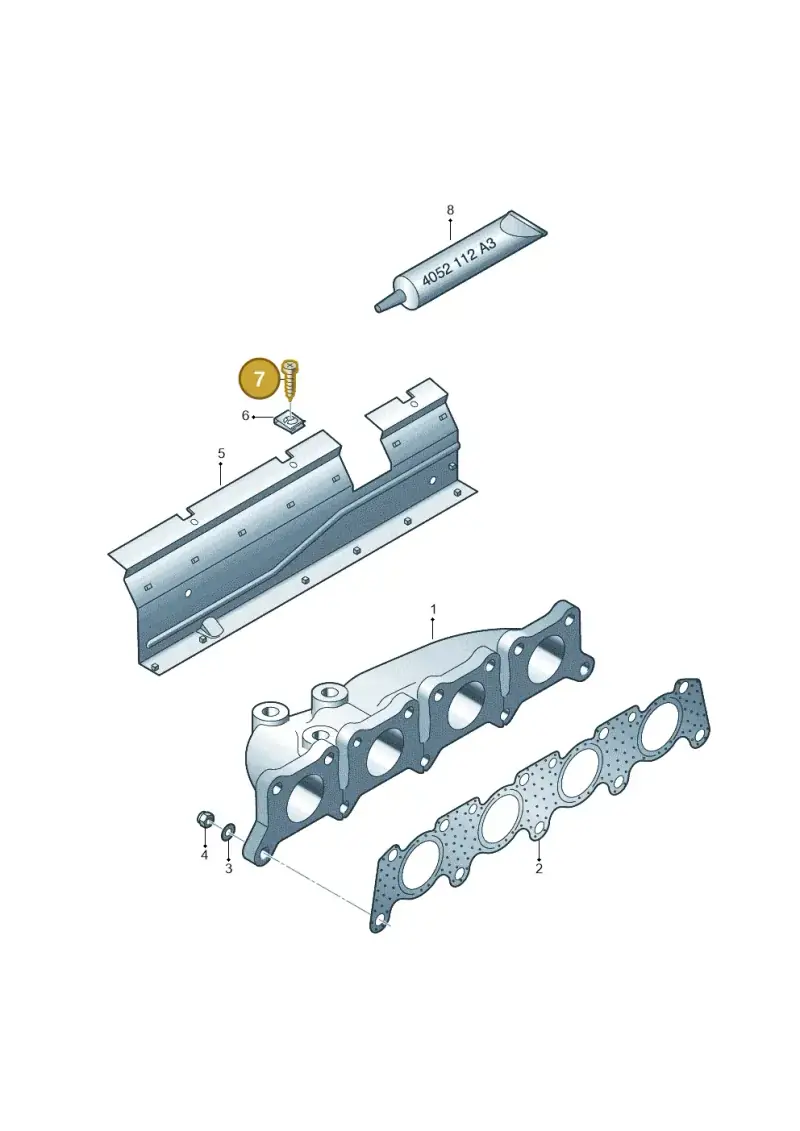 N01396519 — Volkswagen Sharan (2008-2010) diagram 244253100, position 7