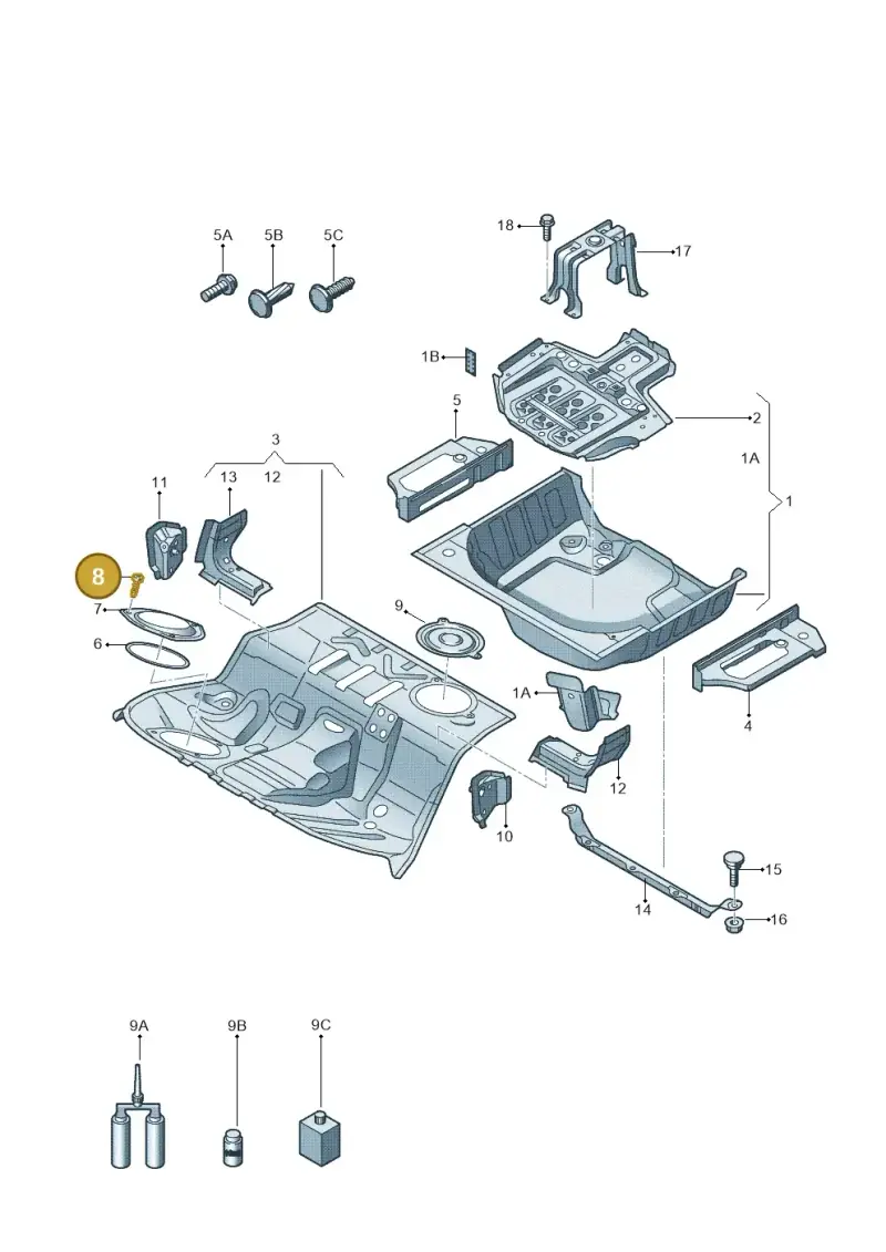 N01396519 — Audi Q5 qu. 2.0 TDI (2012-2017) diagram 620803500, position 8