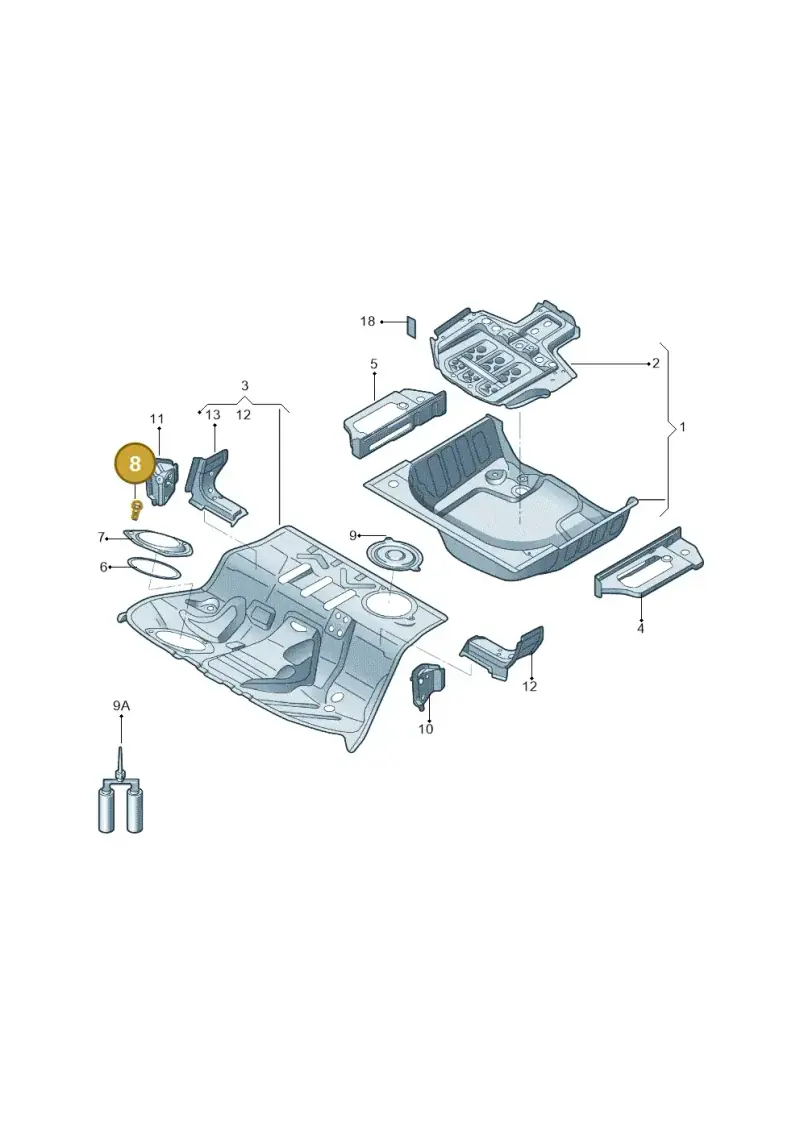 N01396519 — Audi Q5 (2009-2018) diagram 687803050, position 8