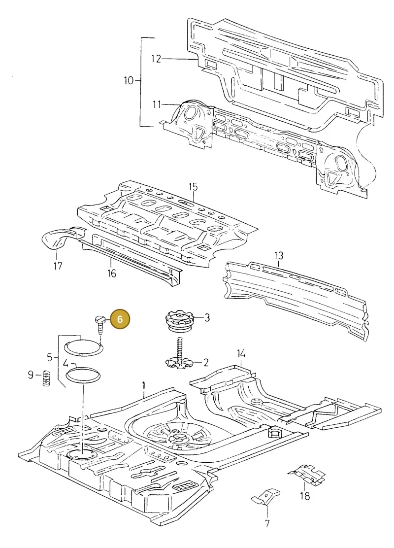 N01396520 — Volkswagen POLO CLASSIC           06> (2005-) diagram 138813100, position 6