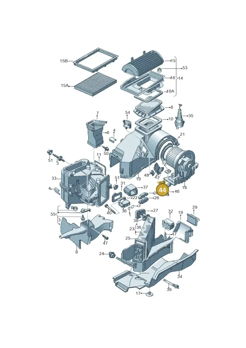 N0139655 — Volkswagen CADDY-KOMBI/KASTENW.   06> (2005-) diagram 121820100, position 44