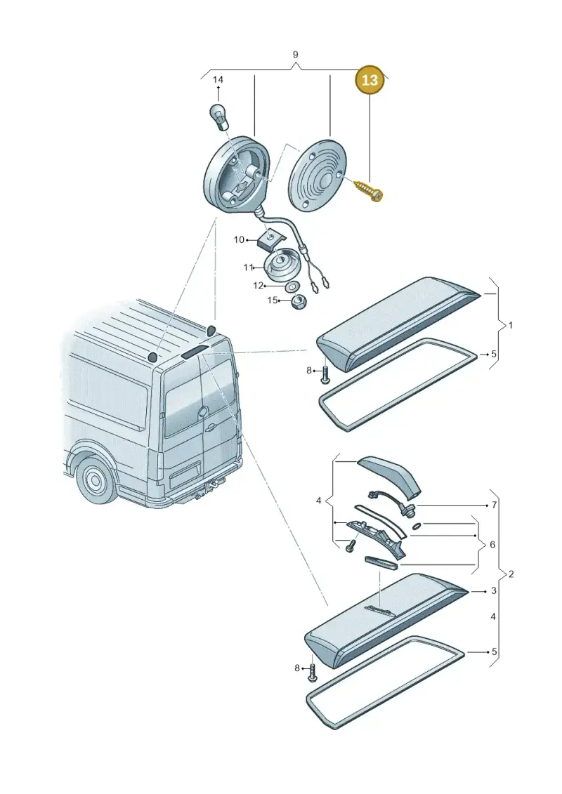 N01396626 — Volkswagen MAN TGE 55 (2016-2021) diagram 806945100, position 13