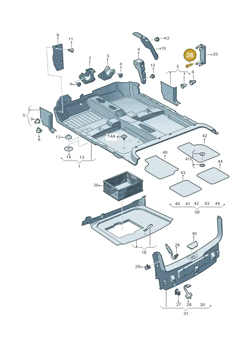 N0139681 — Volkswagen Polo (2008-2009) diagram 253863000, position 26