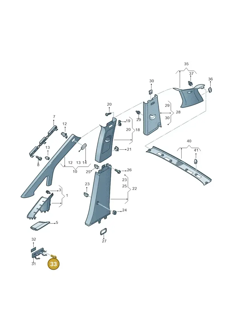 N0139681 — Volkswagen Sharan BlueMotion (2015-2022) diagram 689867650, position 33