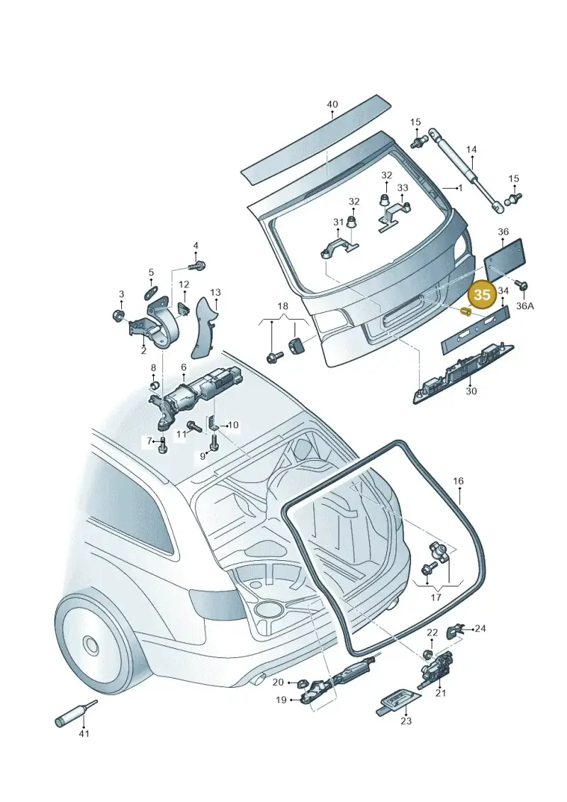 N01397520 — Audi A6 2.7 TDI (2008-2011) diagram 448827100, position 35