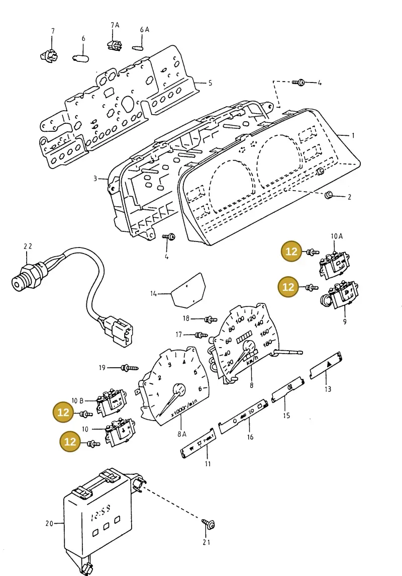 N0141112 — Volkswagen TARO (1989-1997) diagram 096919100, position 12