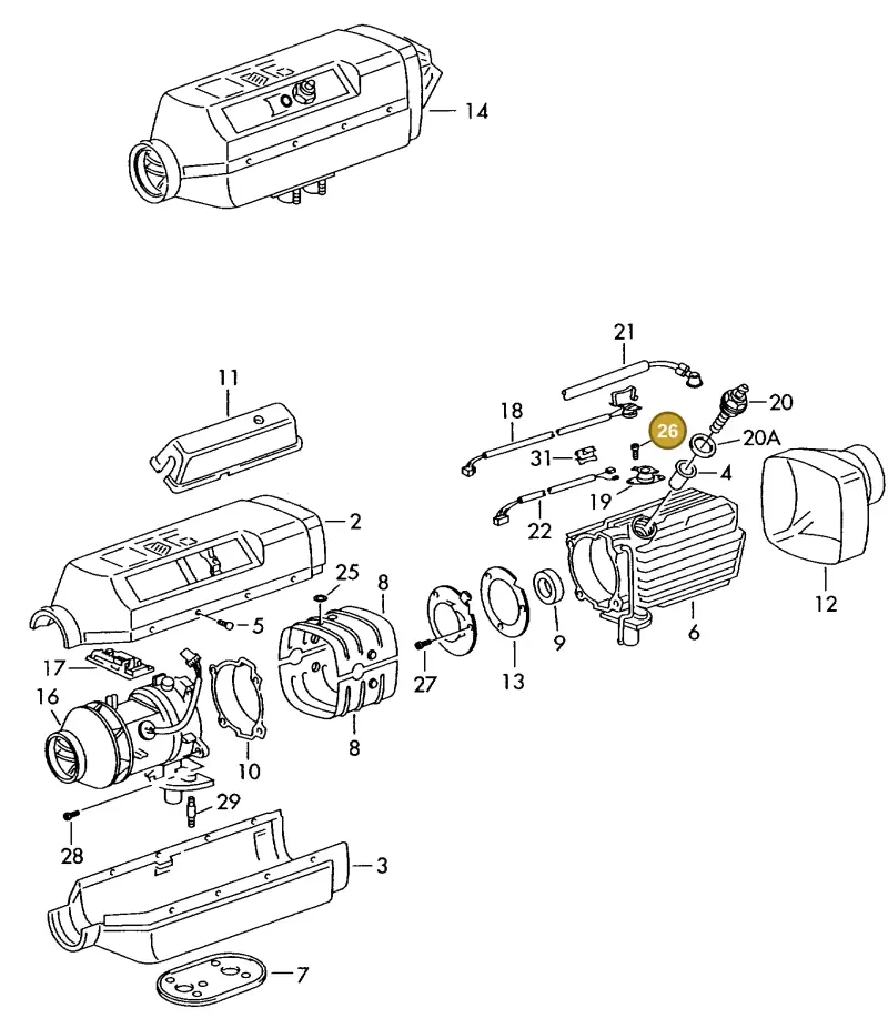 N0141112 — Volkswagen LT, LT 4X4 (2003-2006) diagram 176261290, position 26