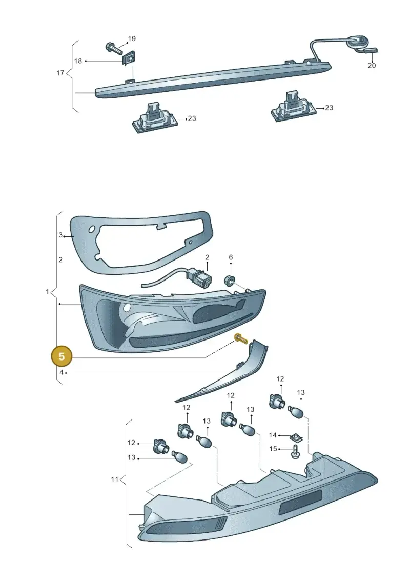 N0141112 — Audi RS Q3 (2013-2018) diagram 764945000, position 5