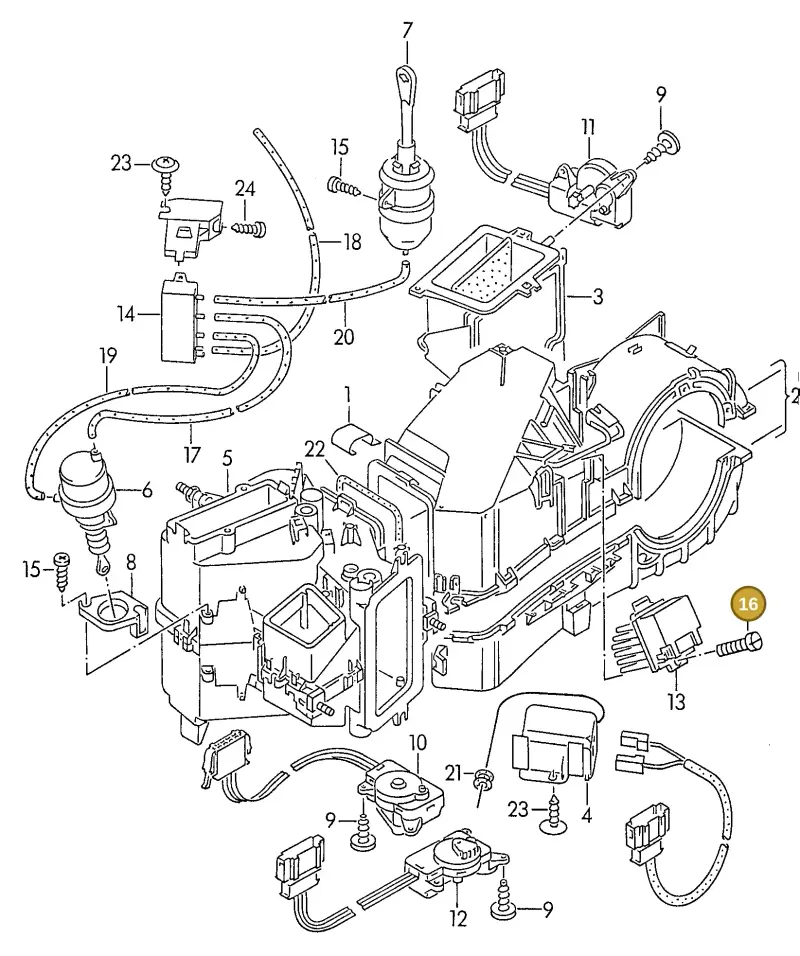 N0141251 — Volkswagen Passat (1994-1997) diagram 084118600, position 16