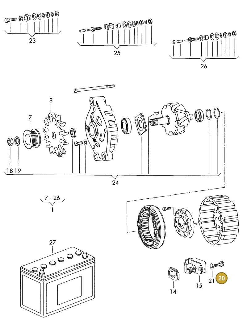 N0141251 — Volkswagen L80 (1995-1999) diagram 085903100, position 20
