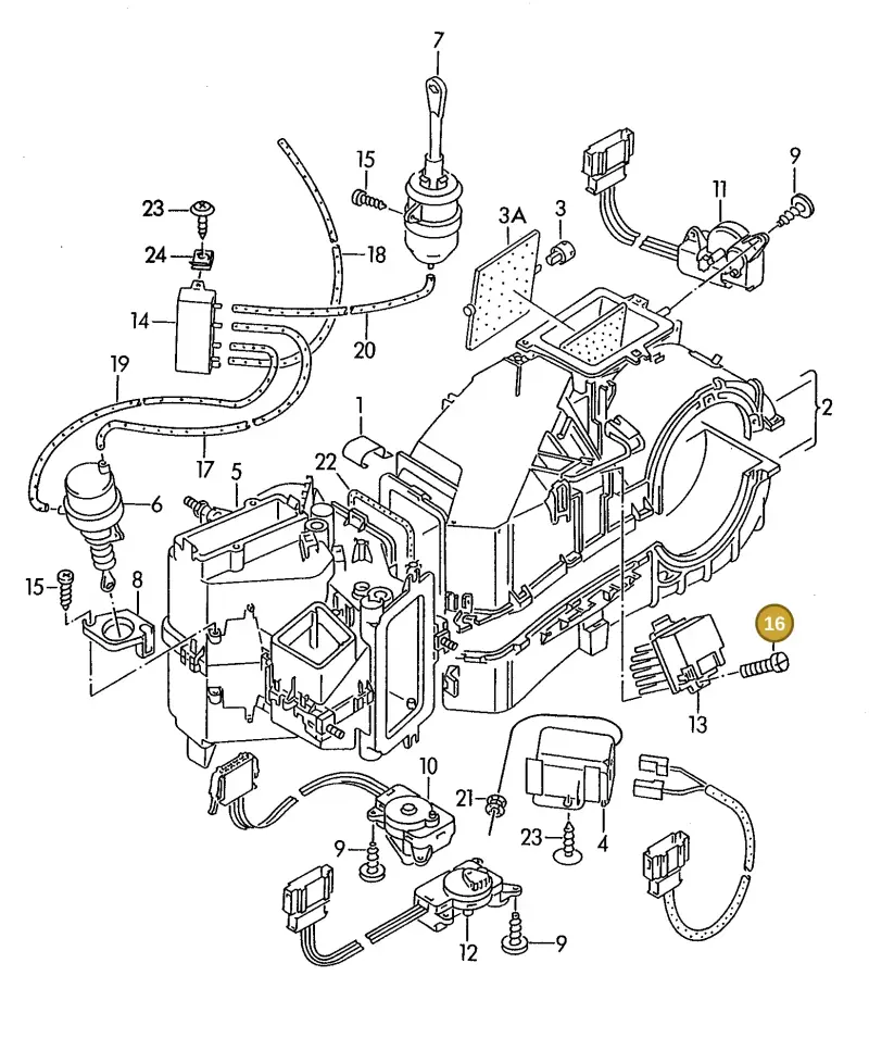 N0141251 — Volkswagen GOLF VAR./VENTO (1996-1999) diagram 121820200, position 16