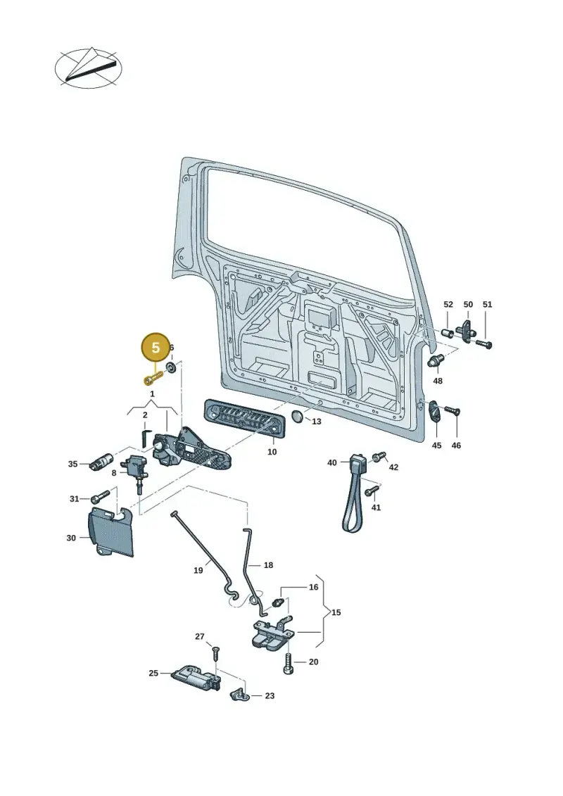 N0141251 — Volkswagen Transport. multivan (2019-2024) diagram 7ep827100, position 5
