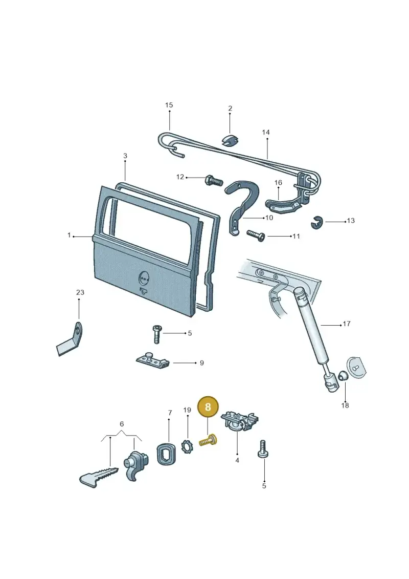 N01413319 — Volkswagen Kombi (2011-) diagram 308829100, position 8