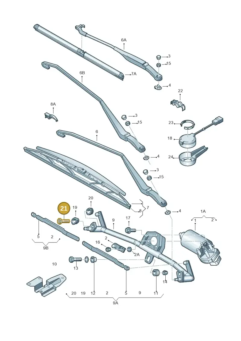 N0143441 — Volkswagen Polo (2011-2014) diagram 253955000, position 21