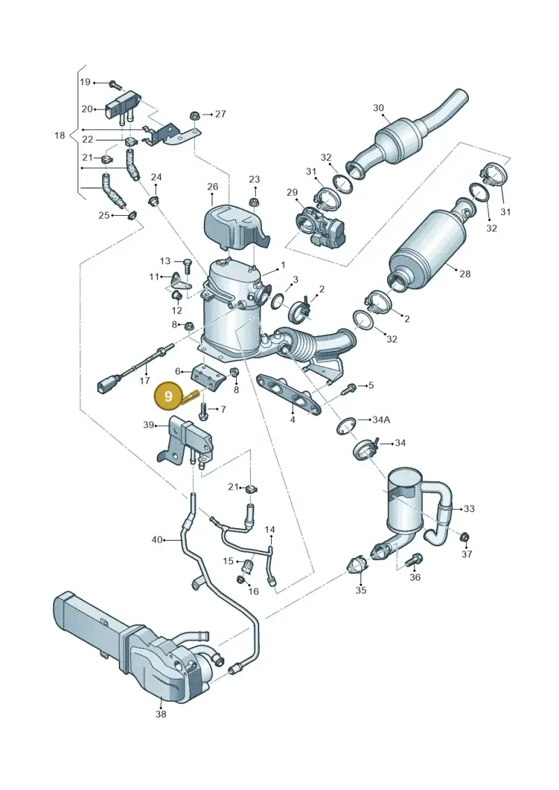 N0144833 — Volkswagen New beetle (2011-2016) diagram 646253630, position 9