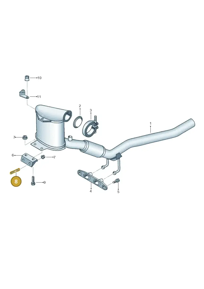 N0144833 — Volkswagen Jetta (2014-2017) diagram 692253570, position 8