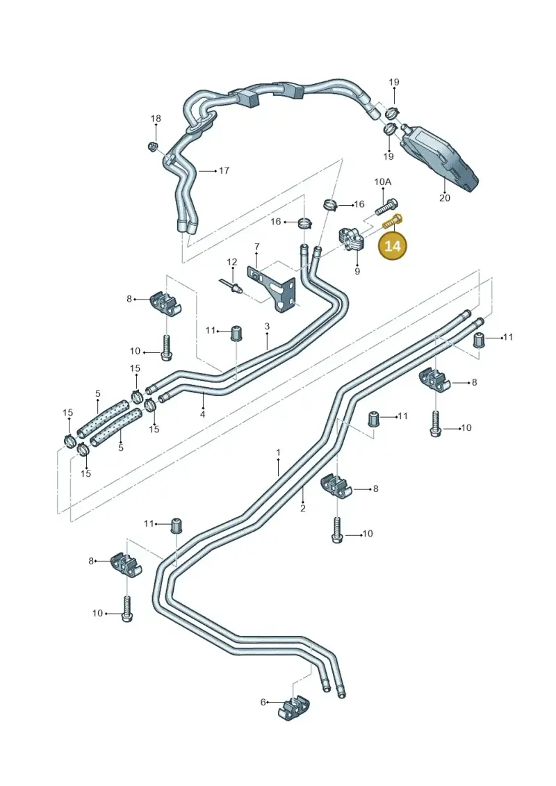 N01470421 — Volkswagen Transport. multivan (2019-2024) diagram 679819650, position 14
