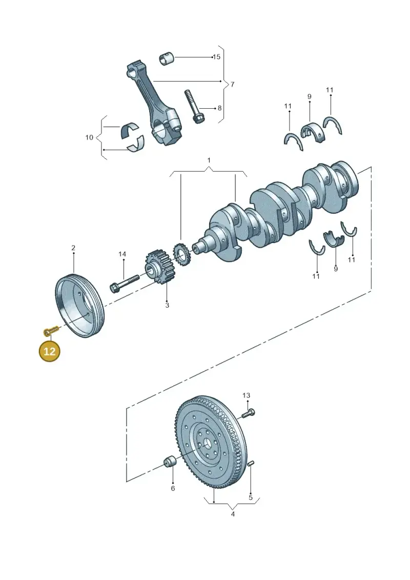 N0147068 — Volkswagen POLO (2005-) diagram 461105060, position 12