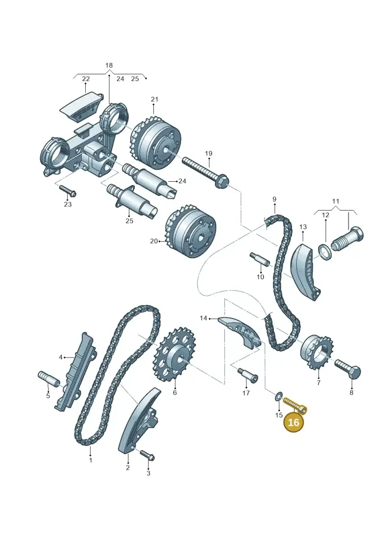 N0147154 — Volkswagen Touareg (2003-2005) diagram 244109900, position 16