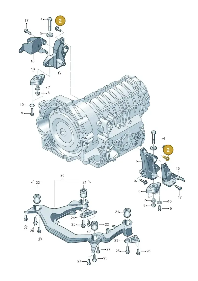 N0147236 — Audi RS6 qu. (2003-2004) diagram 156399800, position 2