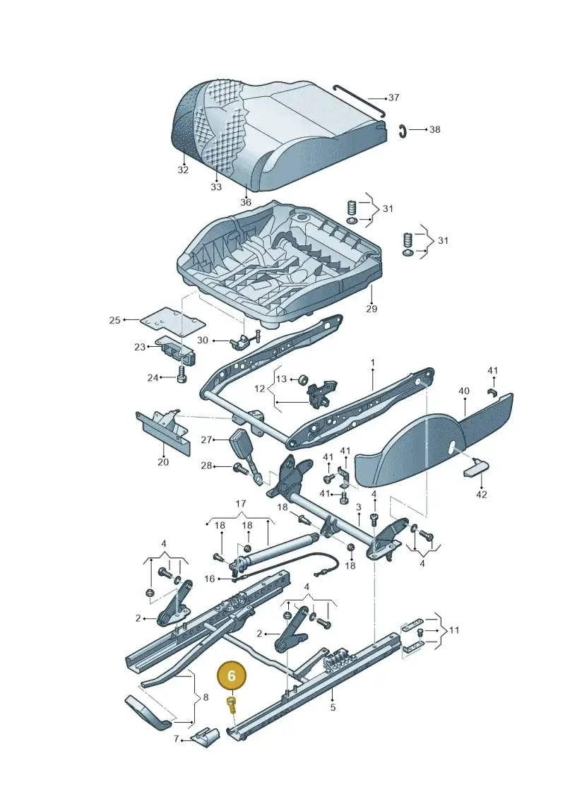 N0147236 — Audi TT Coupe/Roadster (2002-2006) diagram 229881000, position 6