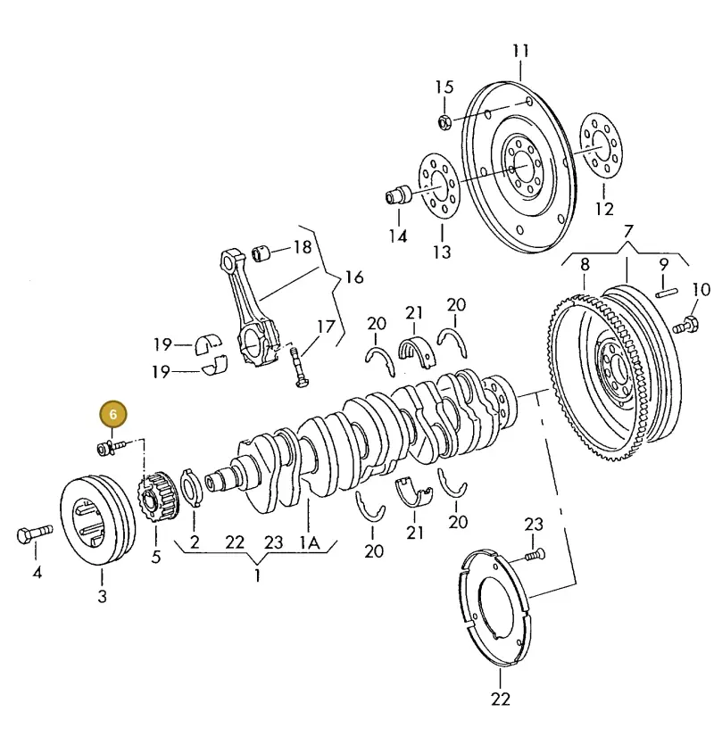 N0147263 — Volkswagen LT, LT 4X4 (2003-2006) diagram 169105200, position 6