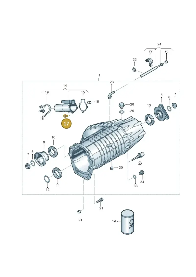 N0147263 — Volkswagen Touareg (2003-2005) diagram 274341150, position 17