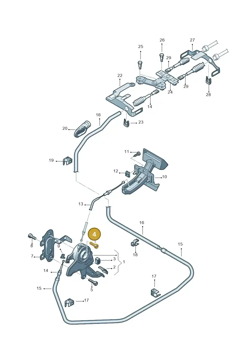 N01473911 — Volkswagen Phaeton 4motion (2010-2016) diagram 258711500, position 4