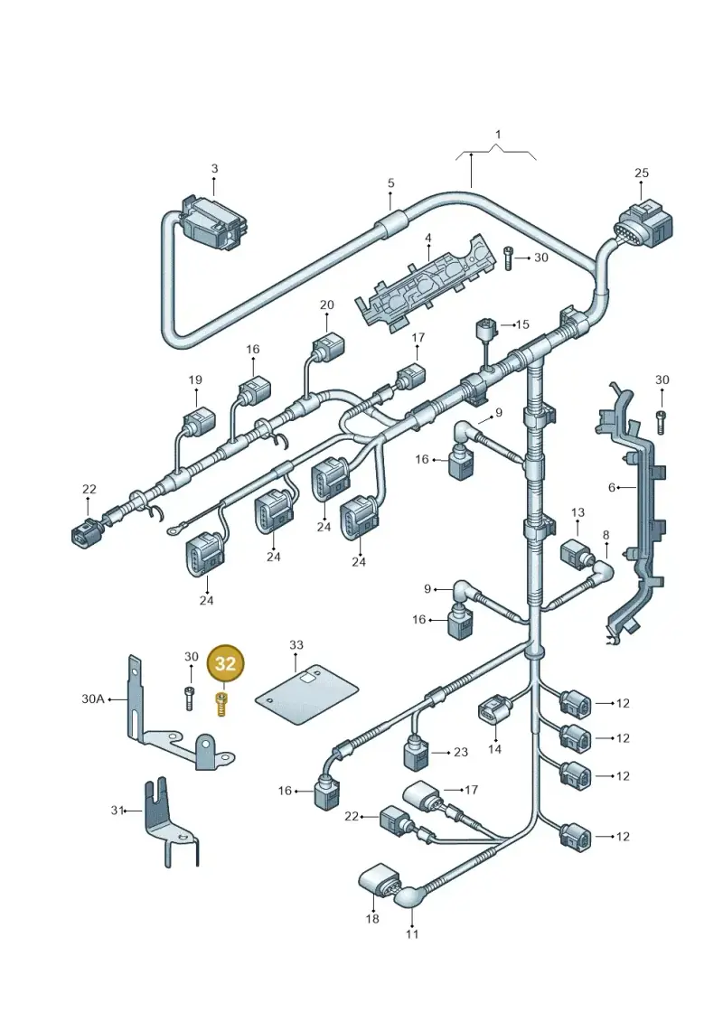 N01473911 — Volkswagen Passat estate (2008-2011) diagram 409971050, position 32