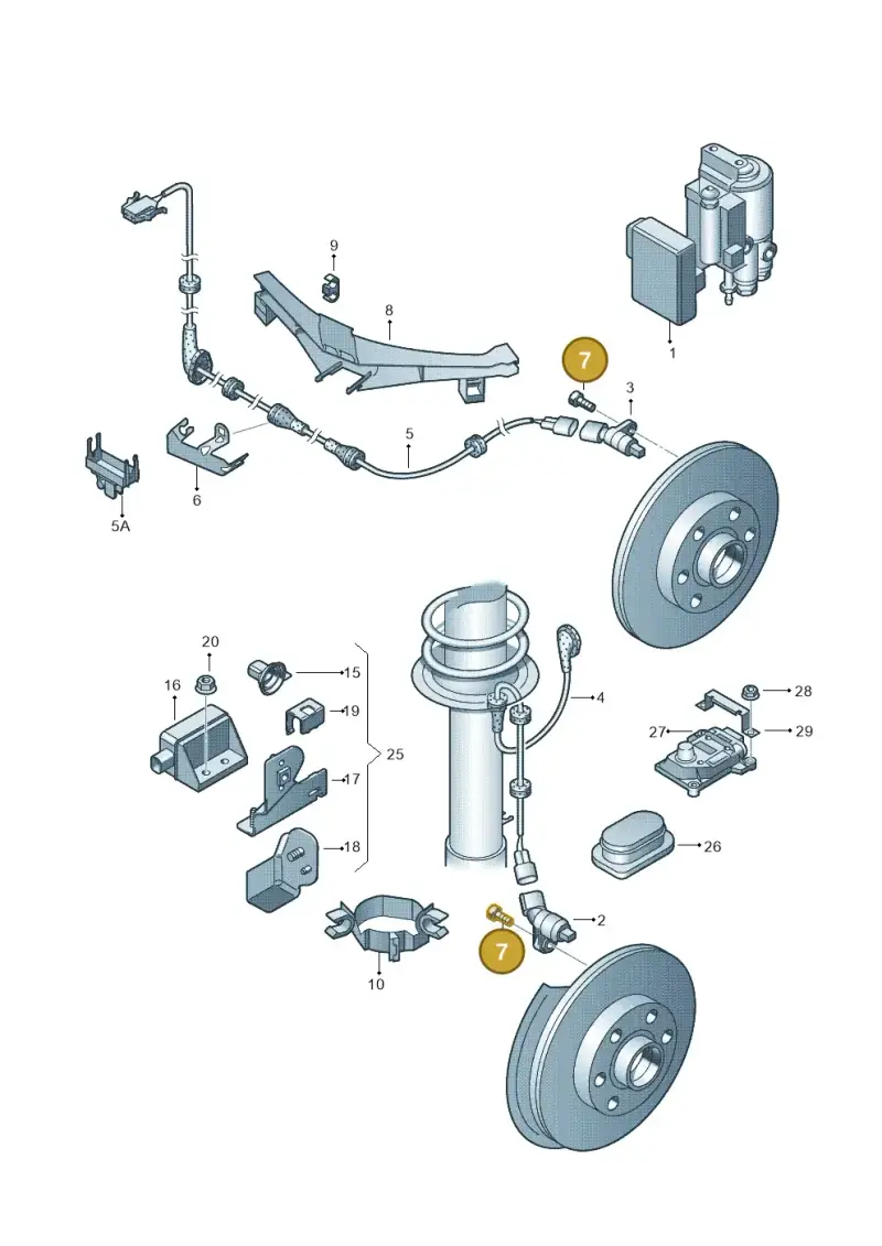 N0147404 — Volkswagen Jetta/Wagon (2002-2006) diagram 194927000, position 7