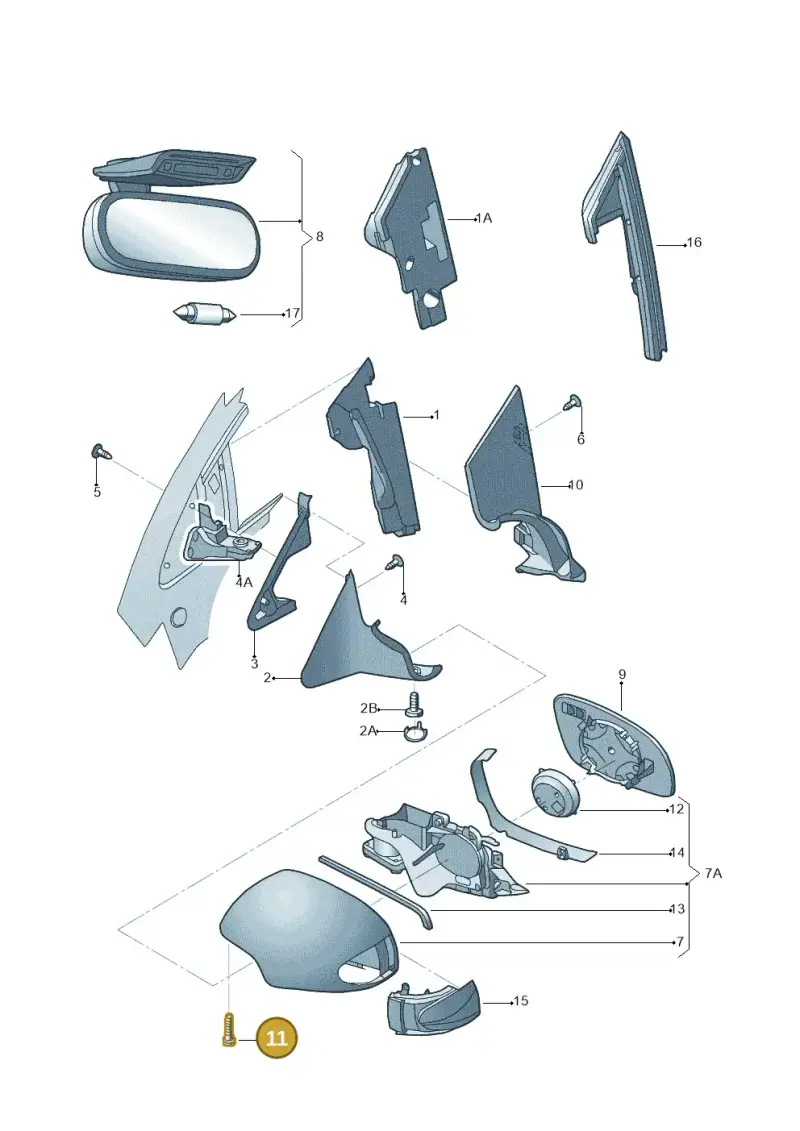 N0147618 — Volkswagen New Beetle (2001-2005) diagram 467857450, position 11