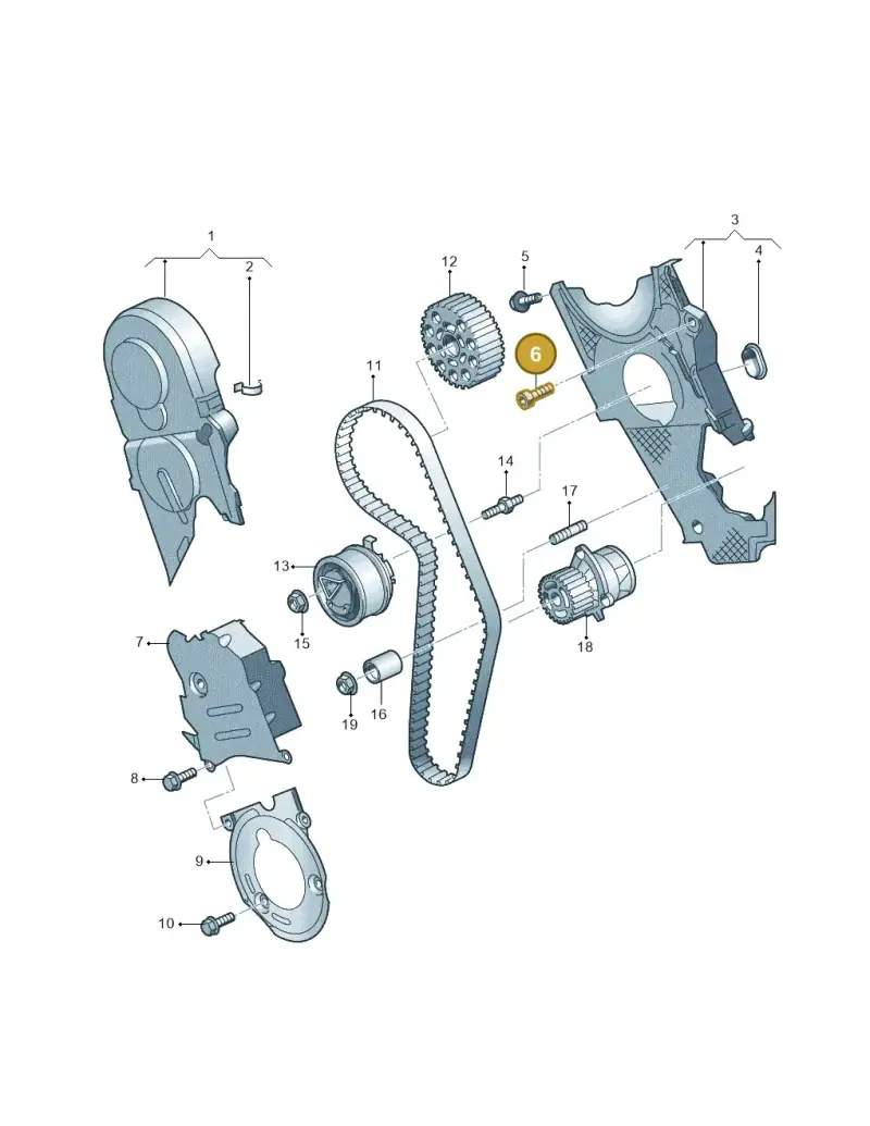 N0147791 — Volkswagen JETTA                  06> (2006-) diagram 253109670, position 6