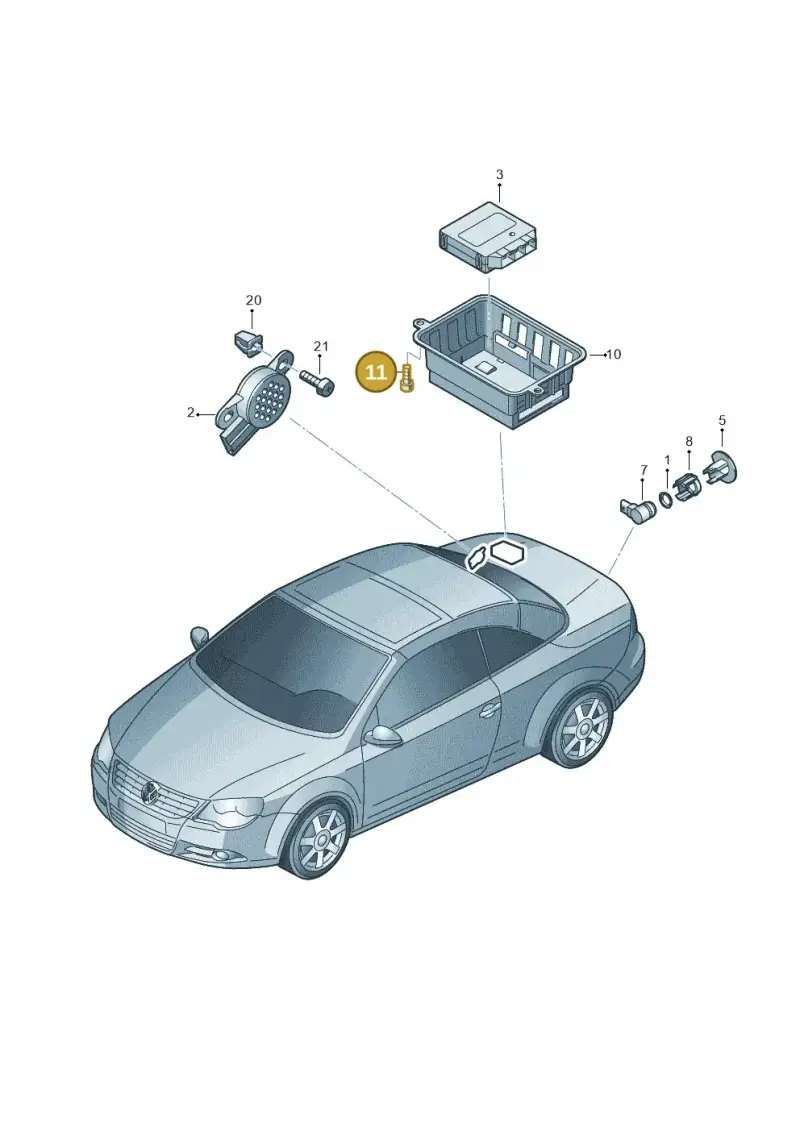 N0147804 — Volkswagen EOS 2.0 (2008-2010) diagram 482919010, position 11