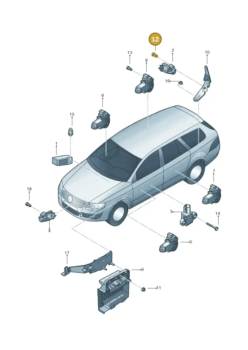 N0147804 — Volkswagen Jetta variant (2009-2014) diagram 684959100, position 12