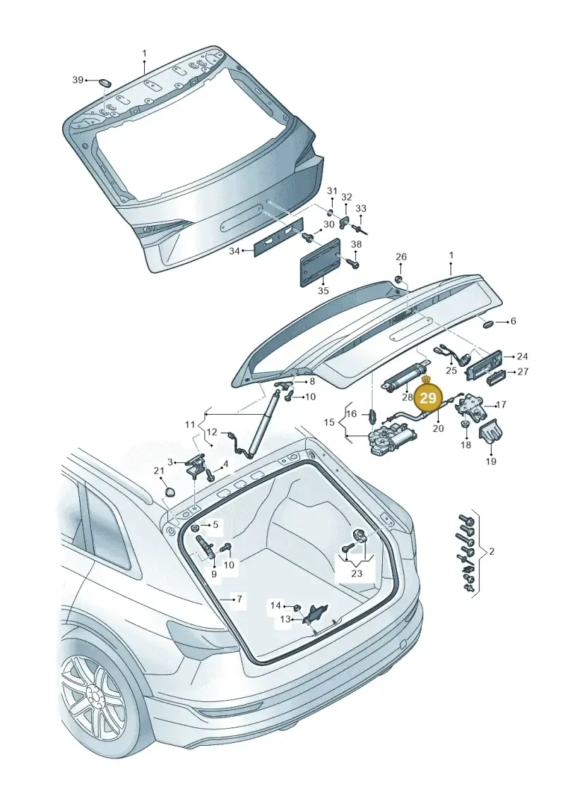 N01508213 — Audi Q8 e-tron (2018-2020) diagram 586827000, position 29