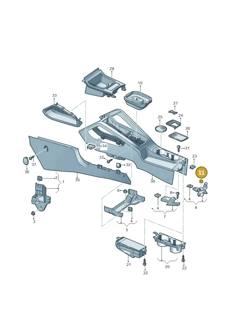 N01508314 — Volkswagen GOLF VARIANT           07> (2007-) diagram 420863500, position 11