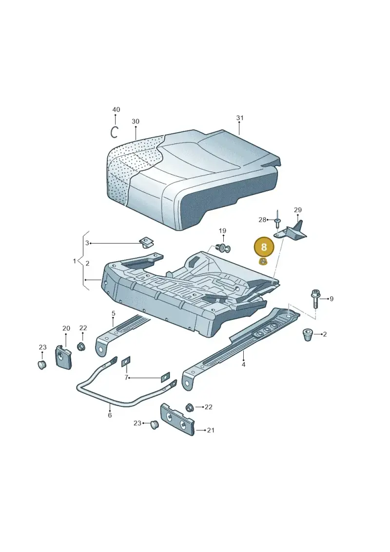 N01508314 — Volkswagen Golf Plus (2011-2014) diagram 719885020, position 8