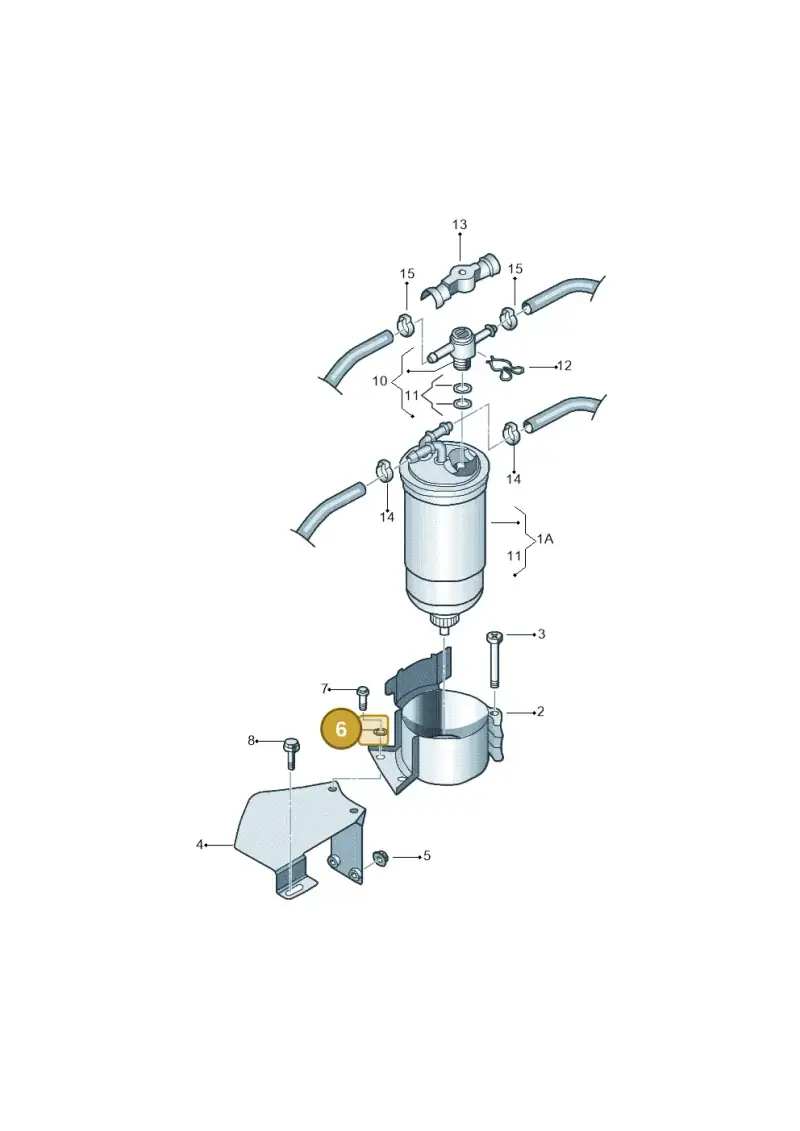 N0152761 — Volkswagen New Beetle             06> (2005-) diagram 206127350, position 6